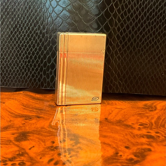 St dupont dupont gatsby lighter silver D emblem -working condition vintage - Picture 1 of 8